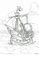 Piet Piraat kleurplaat 29